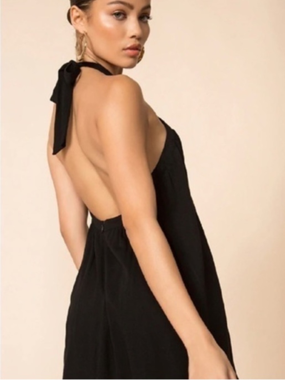 Revolve Superdown Black Trina Shift Mini Dress Medium - Picture 3 of 12